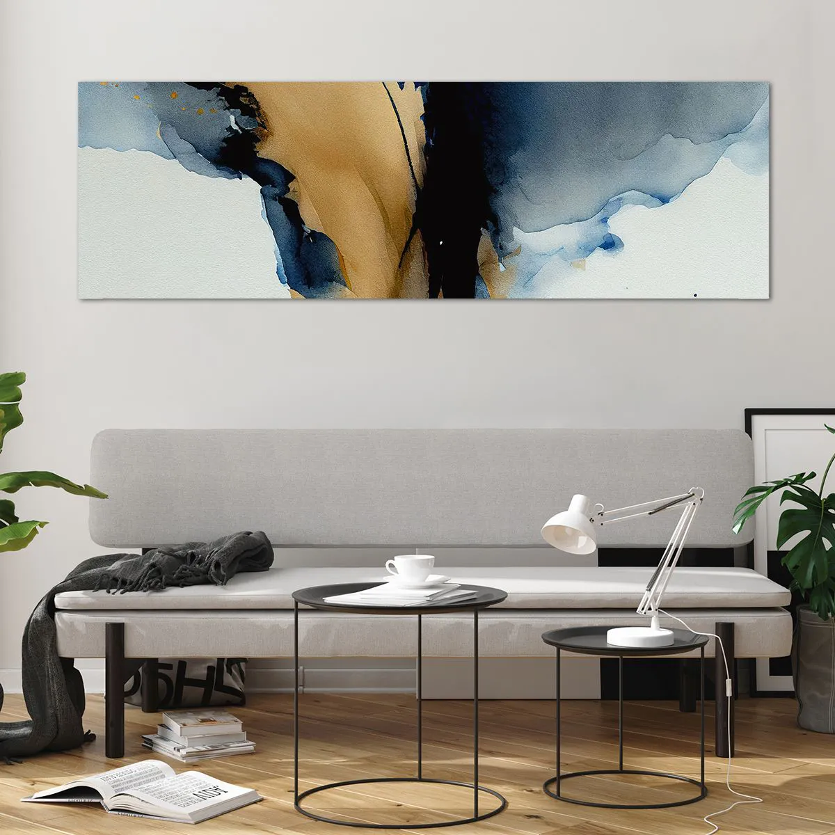 Obraz na skle - Za závojom - 160x50 cm