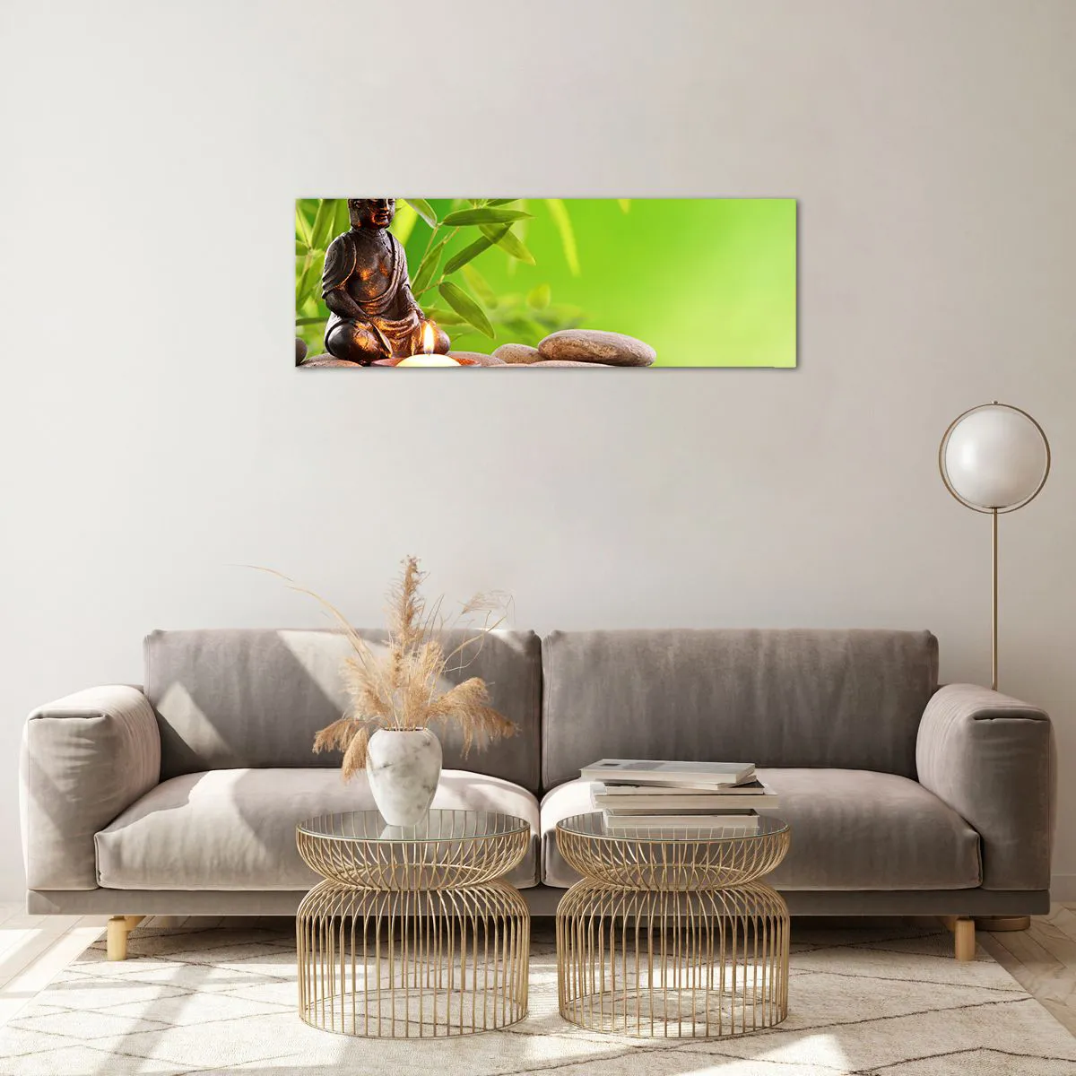 Quadro su vetro - La vita è bella - 90x30 cm