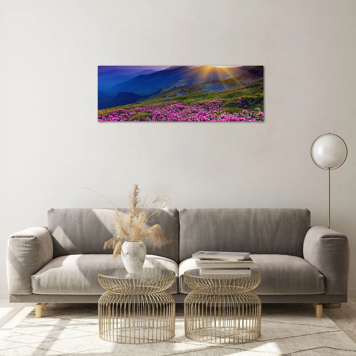 Quadro su vetro - Odore di mugo e profumo di erbe - 90x30 cm