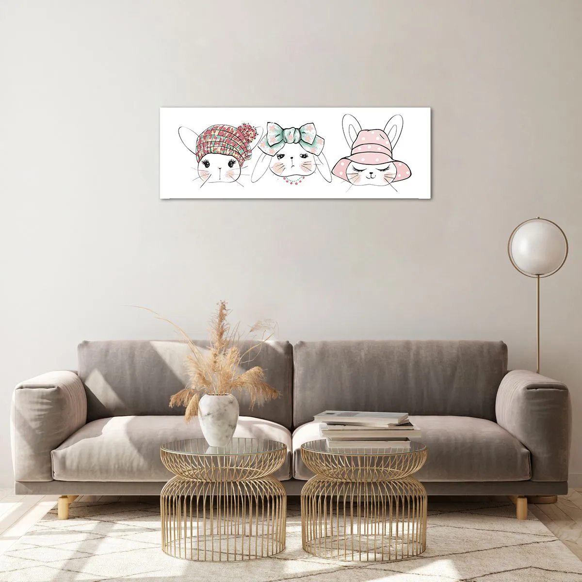 Impression sur verre - Image sur verre - Pensif, triste, satisfait - 90x30 cm