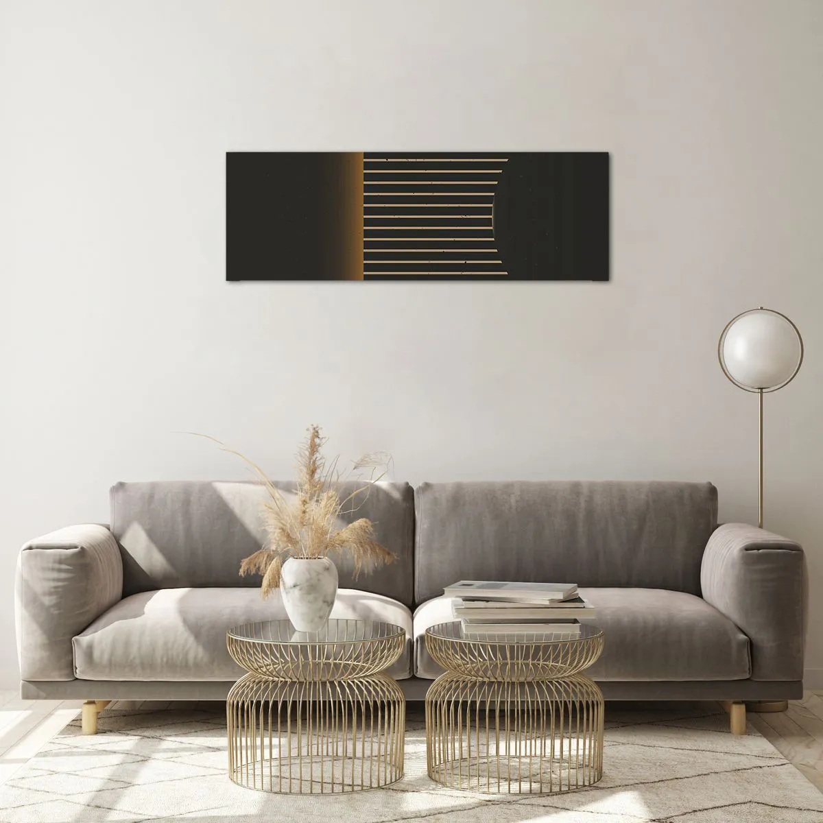 Glass picture - Investigating Darkness - 90x30 cm