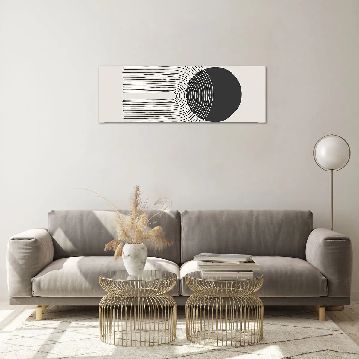 Cuadro sobre vidrio - Impresiones sobre Vidrio - Temblor y certeza - 90x30 cm