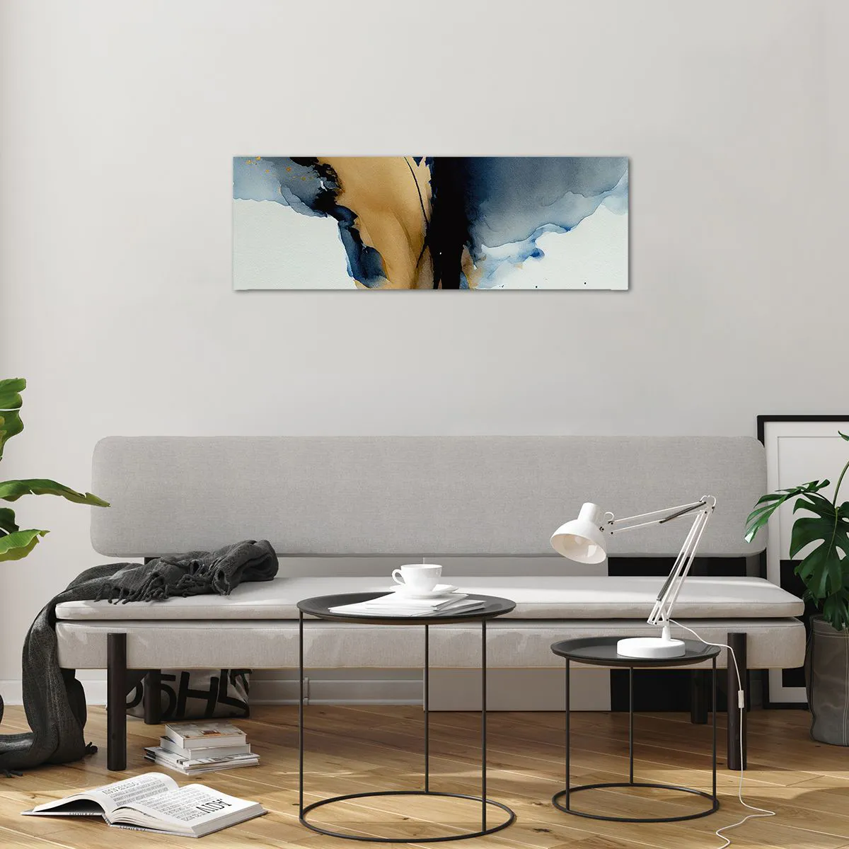 Obraz na skle - Za závojem - 90x30 cm