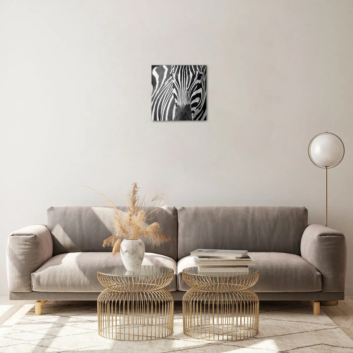 Quadro em vidro - O mundo é preto e branco - 30x30 cm