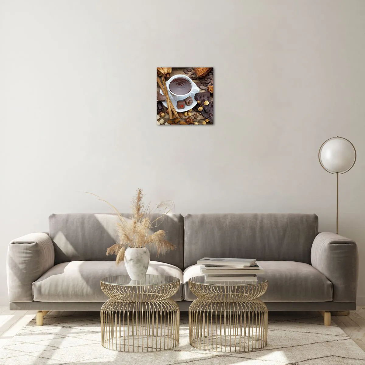 Glasbild - Bild auf glas - Aus einer märchenhaften Schokoladenfabrik - 30x30 cm