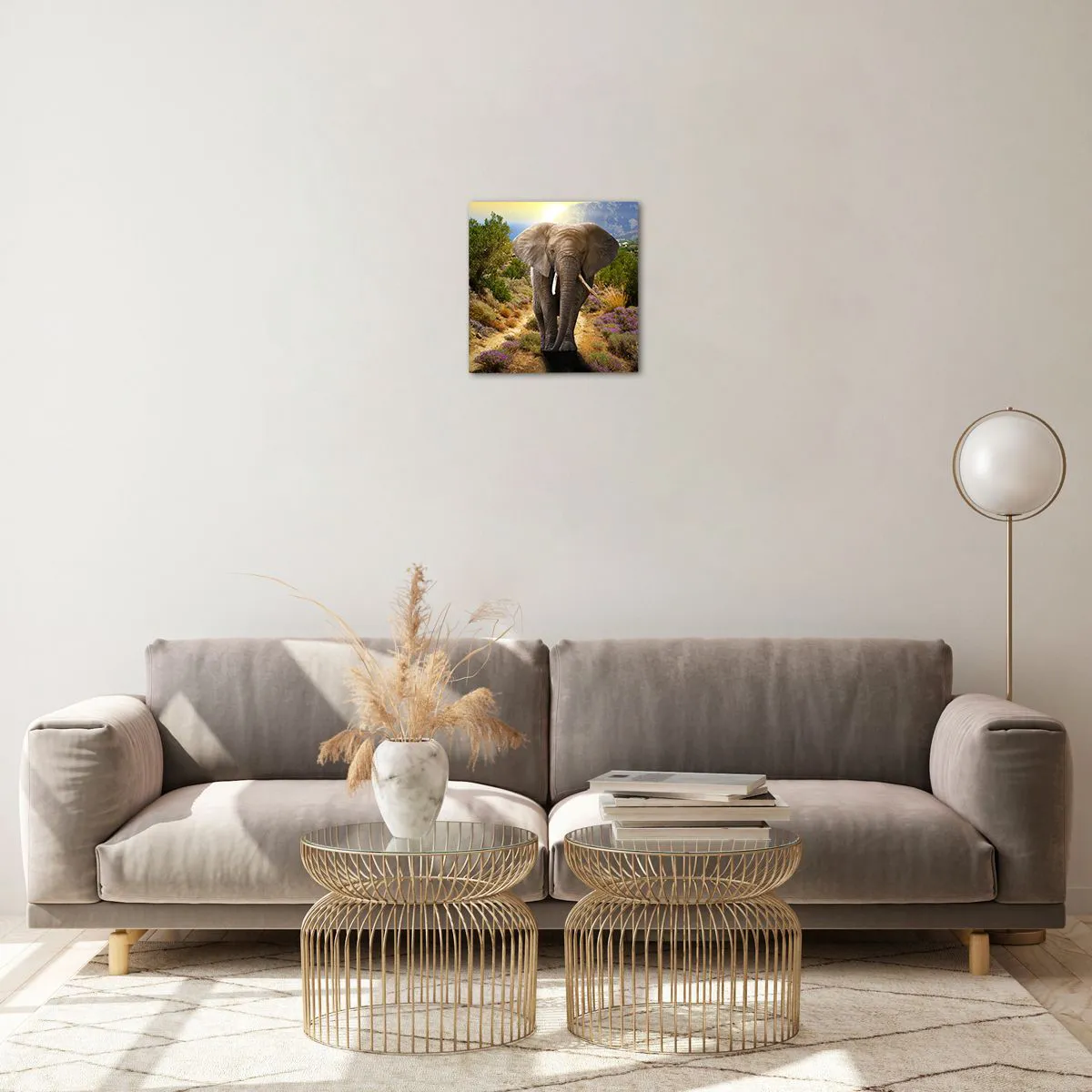 Cuadro sobre vidrio - Impresiones sobre Vidrio - Este es el aspecto del Edén - 30x30 cm