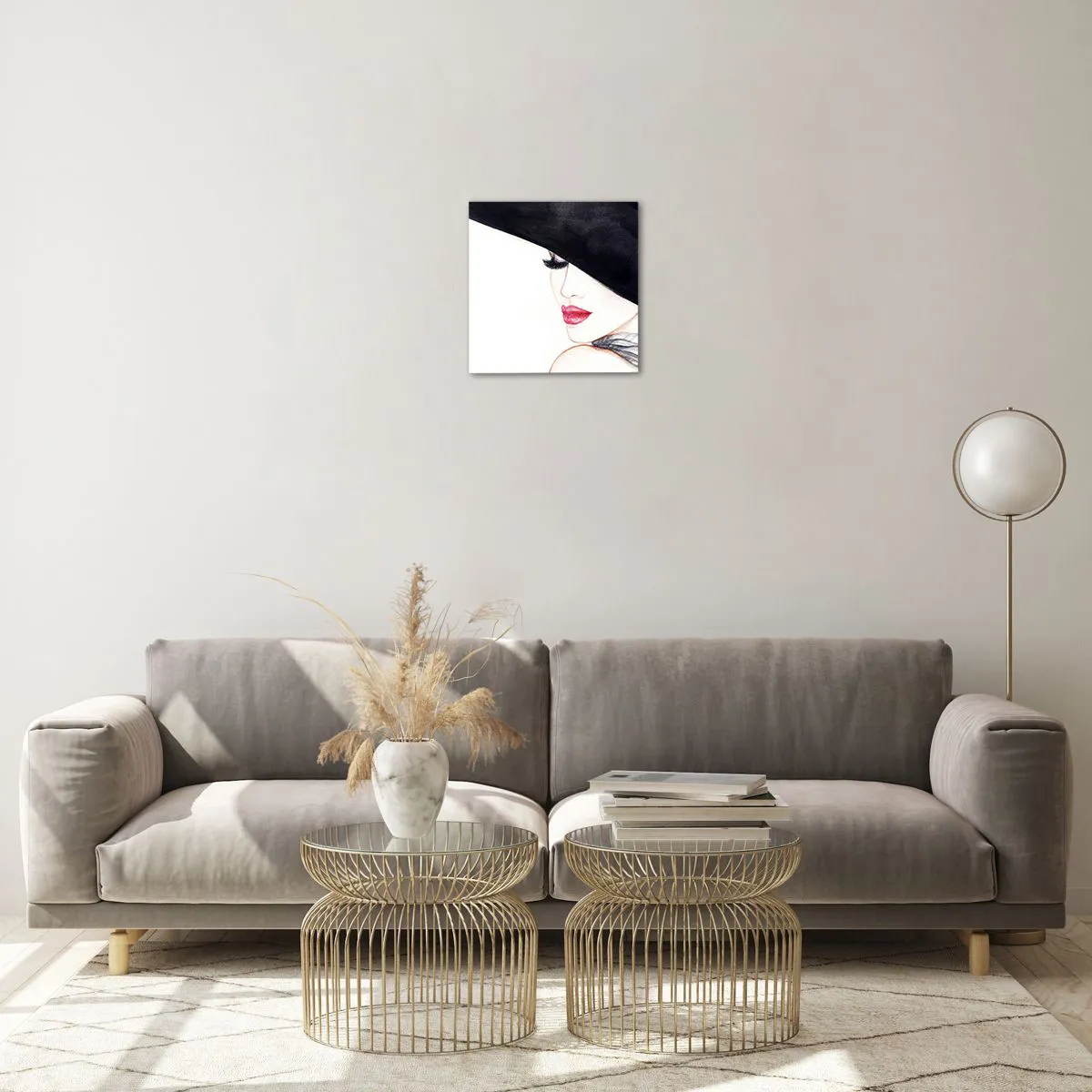 Obraz na skle - Elegancia a zmyselnosť - 30x30 cm