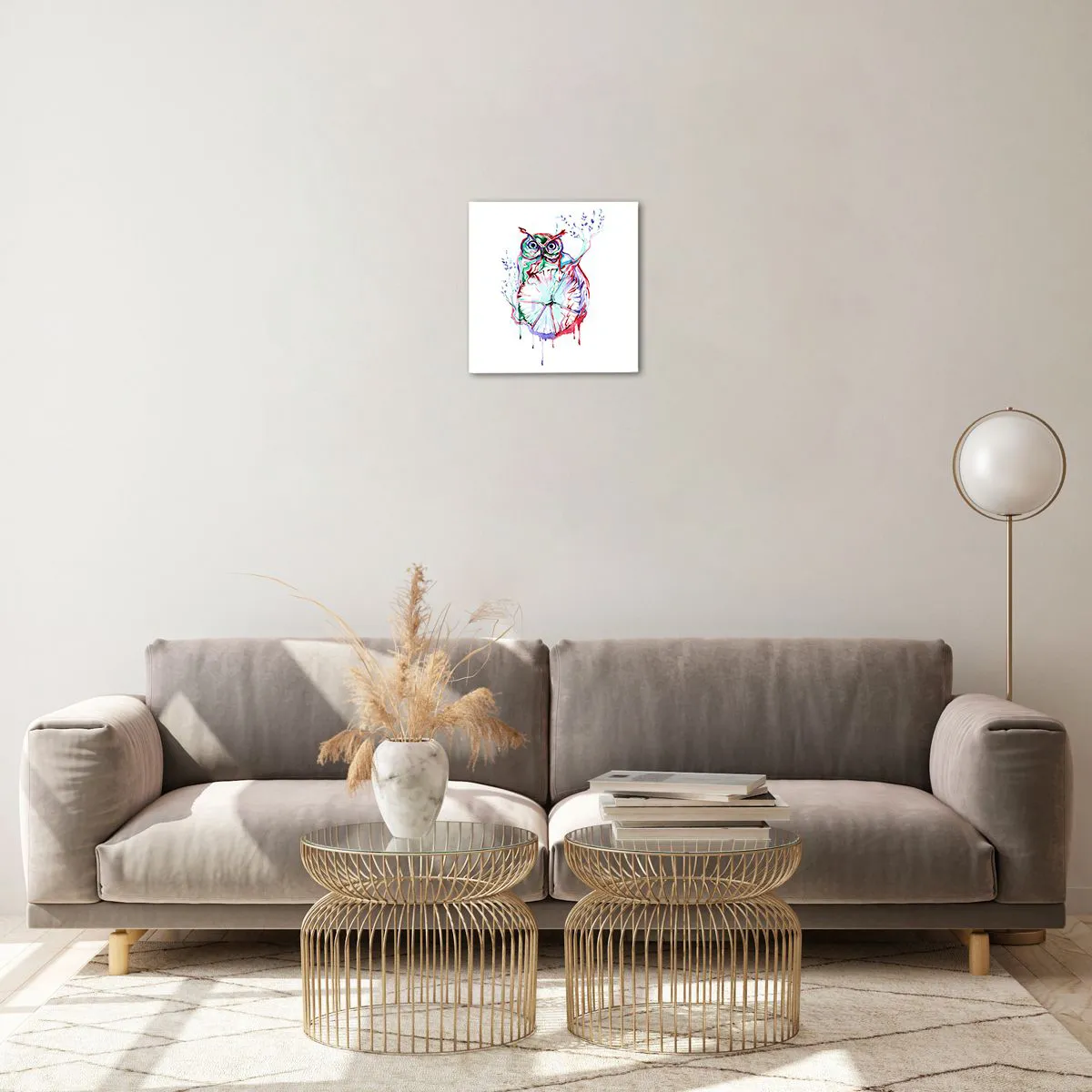 Glass picture - Wise by Nature - 30x30 cm