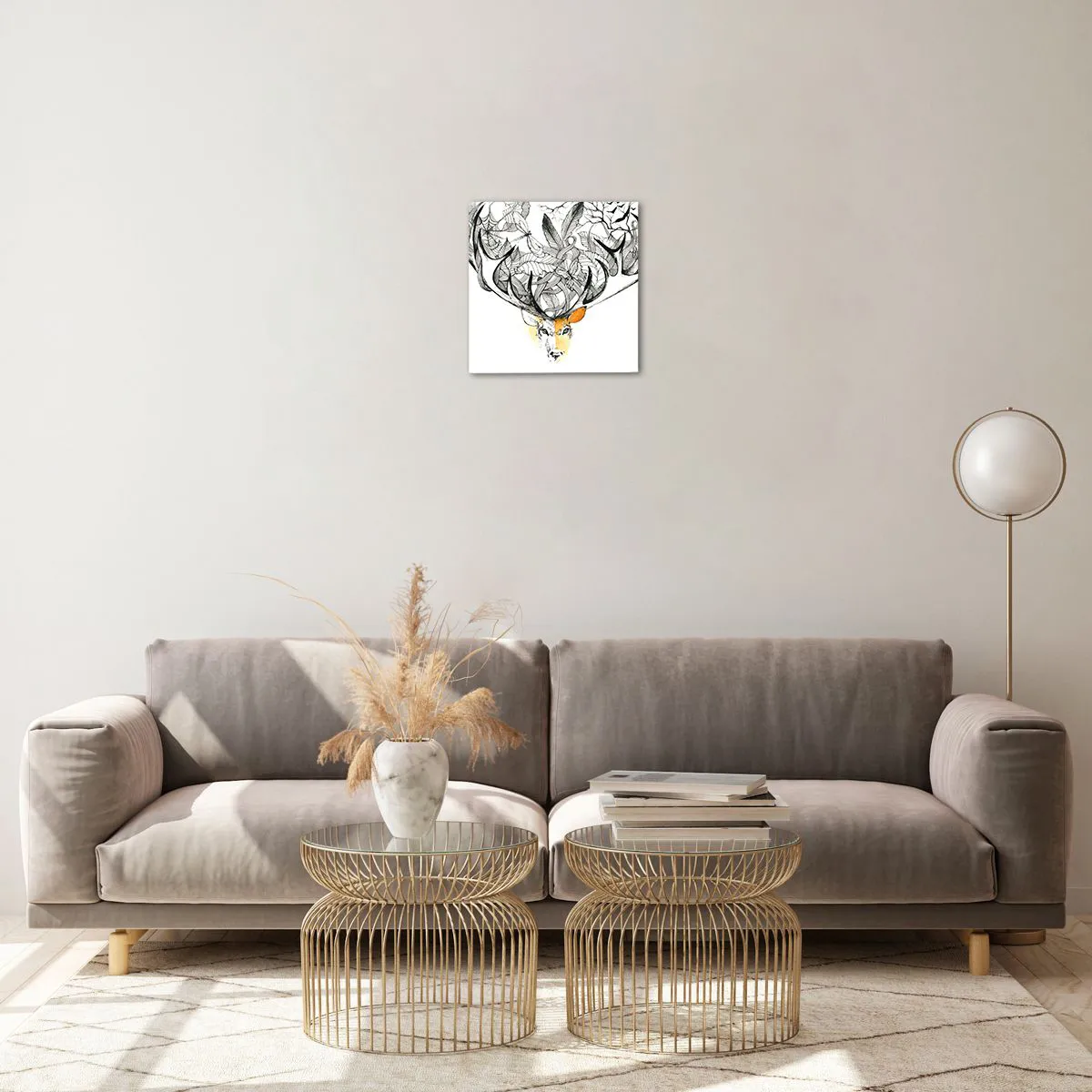 Cuadro sobre vidrio - Impresiones sobre Vidrio - Cuernos de la abundancia - 30x30 cm