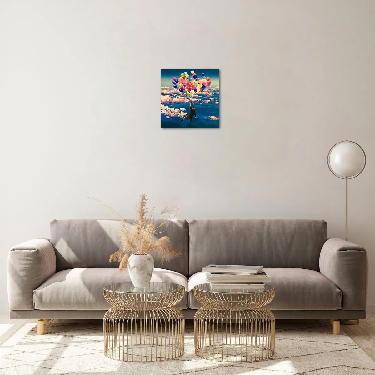 Glastavla - Bild på glas - Uppfylld barndomsdröm - 30x30 cm