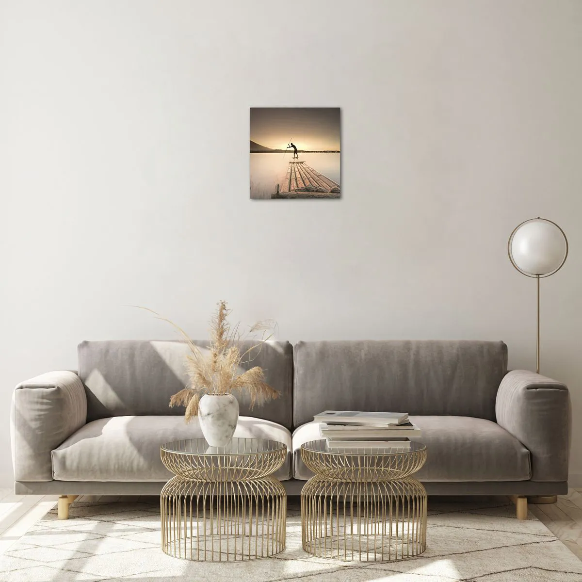 Impression sur verre - Image sur verre - Avant la fin du jour - 30x30 cm