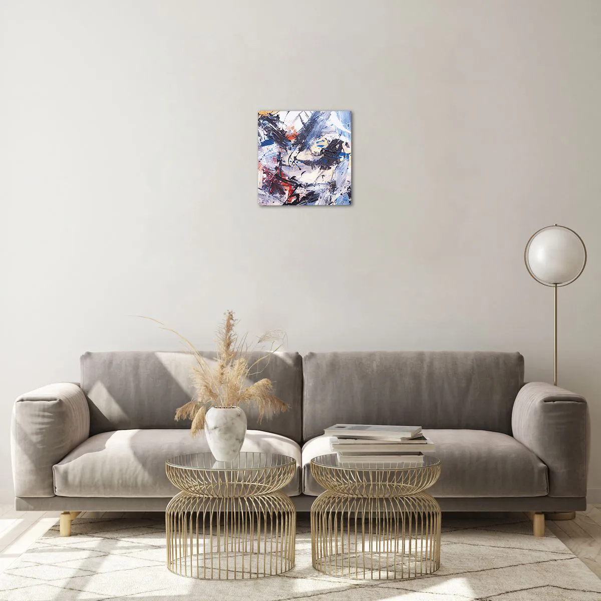 Glass picture - Crazy Dance of Abstraction - 30x30 cm