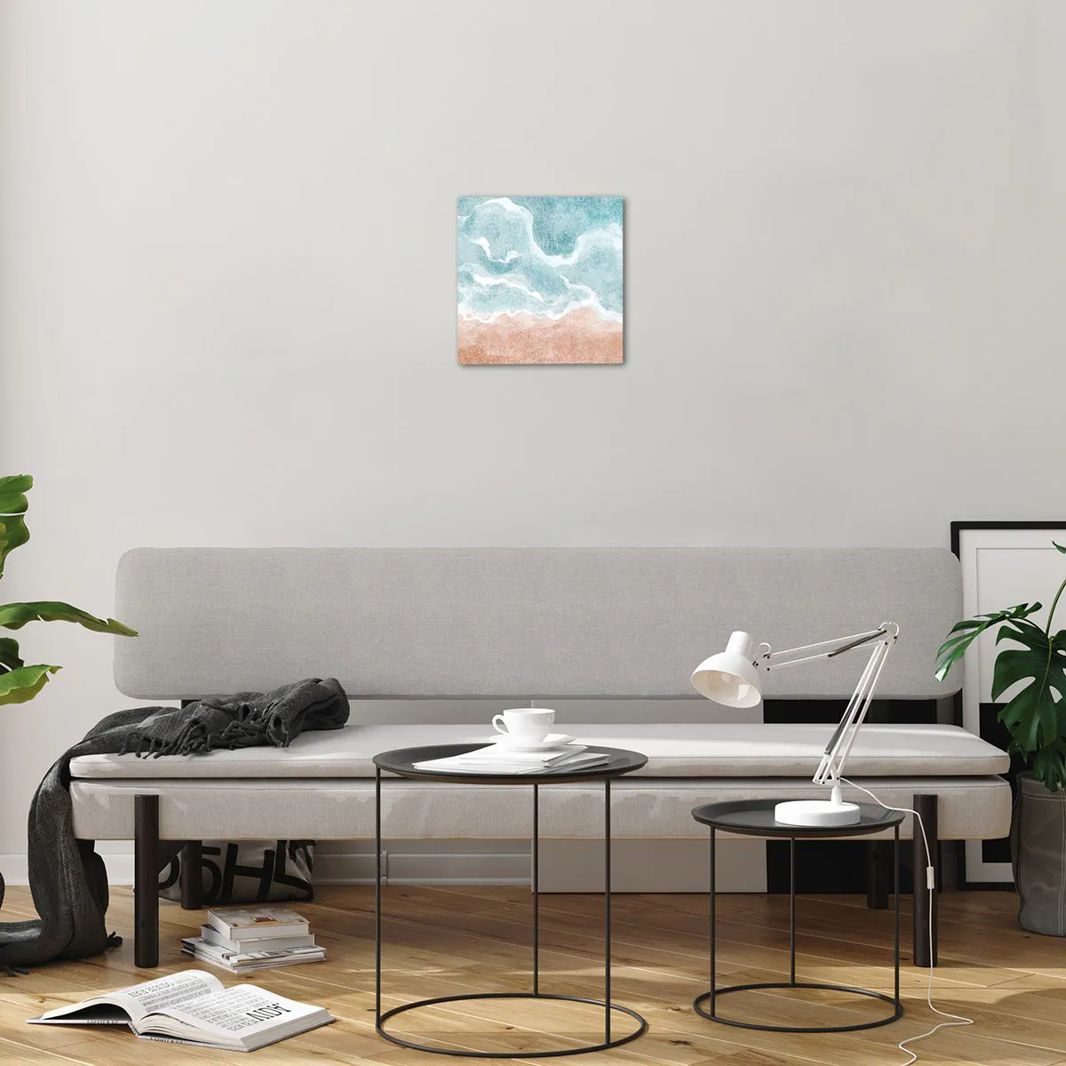 Üveg kép - Felhő absztrakció - 30x30 cm