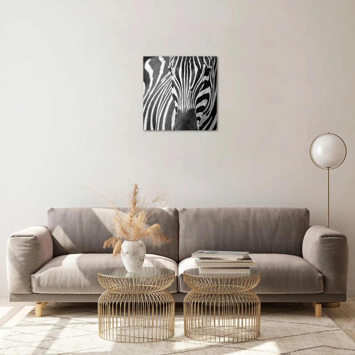 Quadro su vetro - Il mondo è in bianco e nero - 40x40 cm