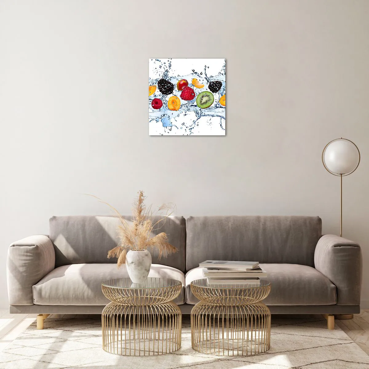 Impression sur verre - Image sur verre - Amusez-vous avec nous - 40x40 cm