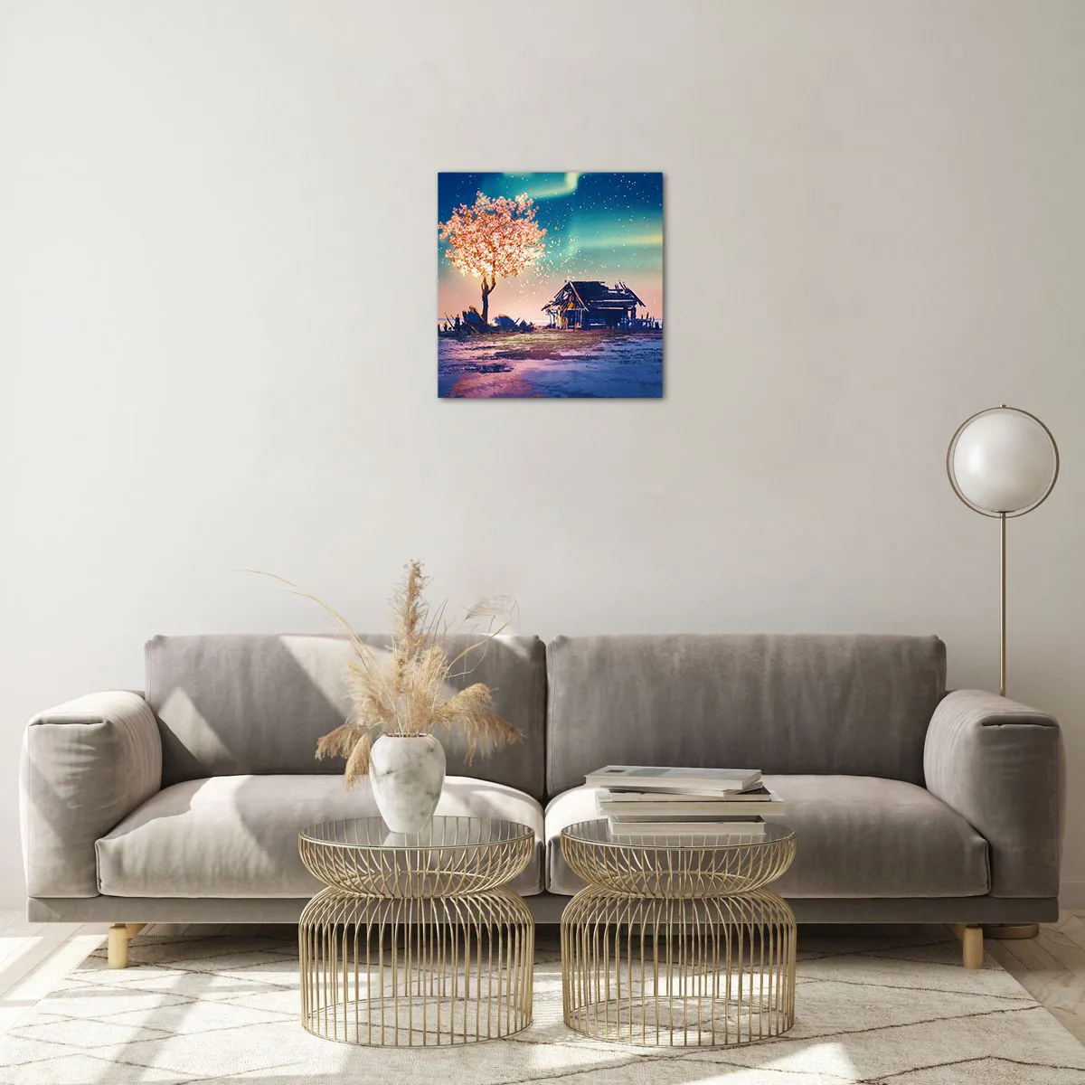 Glass picture - Nature Does Not Pass Away - 40x40 cm