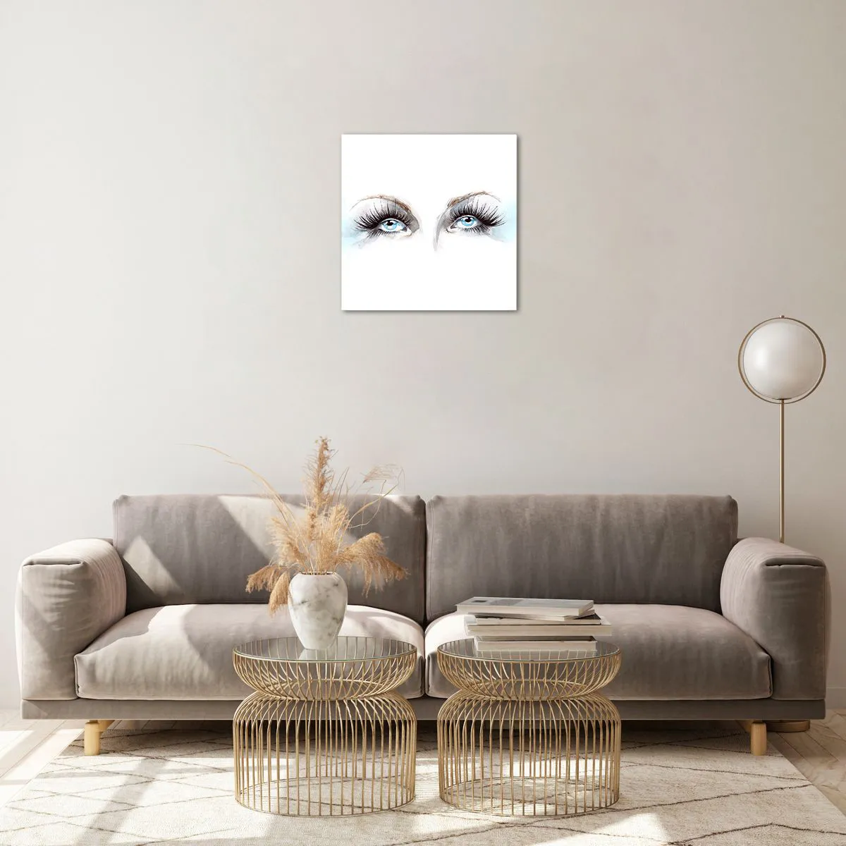 Impression sur verre - Image sur verre - Yeux d'ange? - 40x40 cm