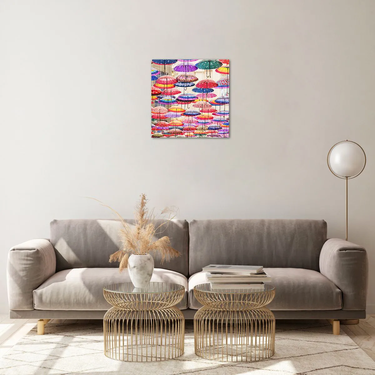 Üveg kép - Városi rét - 40x40 cm