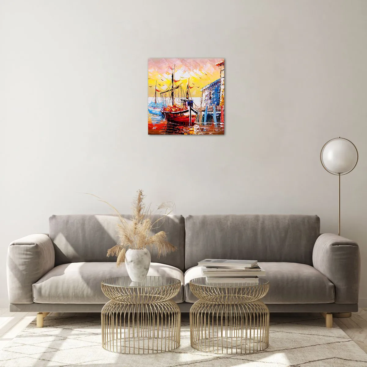 Obraz na skle - Šťastný návrat - 40x40 cm