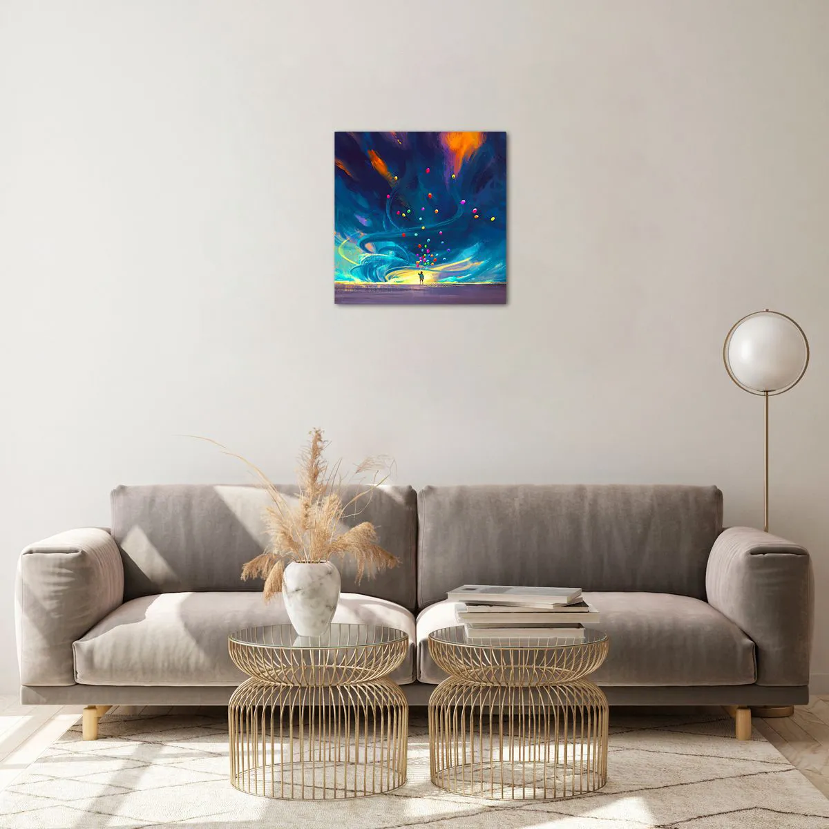 Üveg kép - A kék szélnek - 40x40 cm