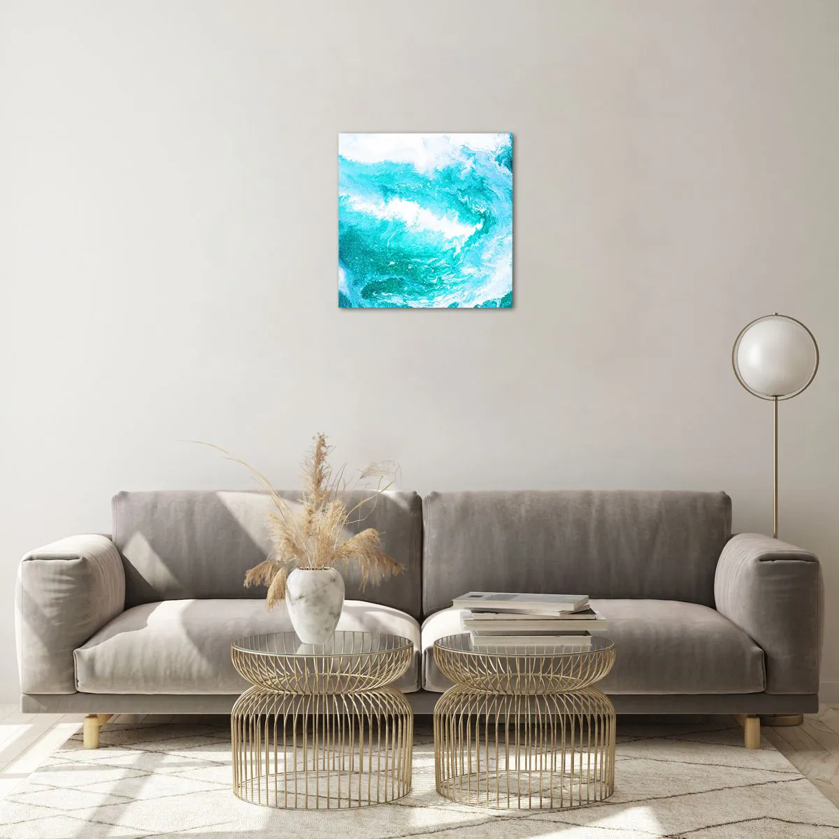 Tablou pe sticlă - În nucleul elementului - 40x40 cm