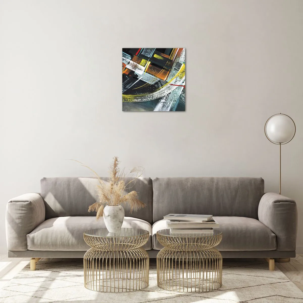 Üveg kép - A mozgás energiája - 40x40 cm