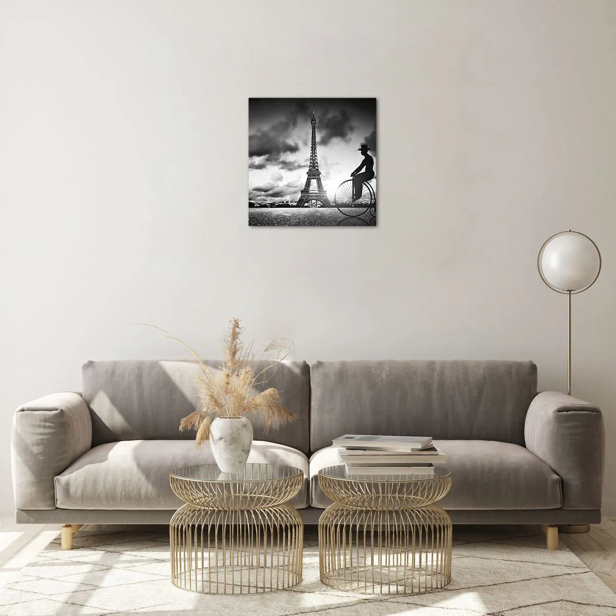 Glass picture - Longing for Belle Epoque - 40x40 cm