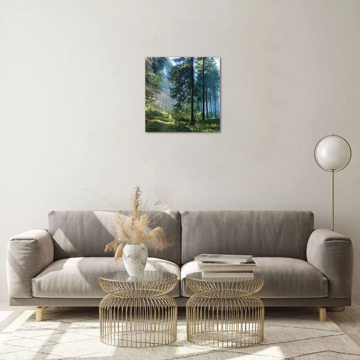 Obraz na szkle - Rozpromieniony o poranku - 40x40 cm