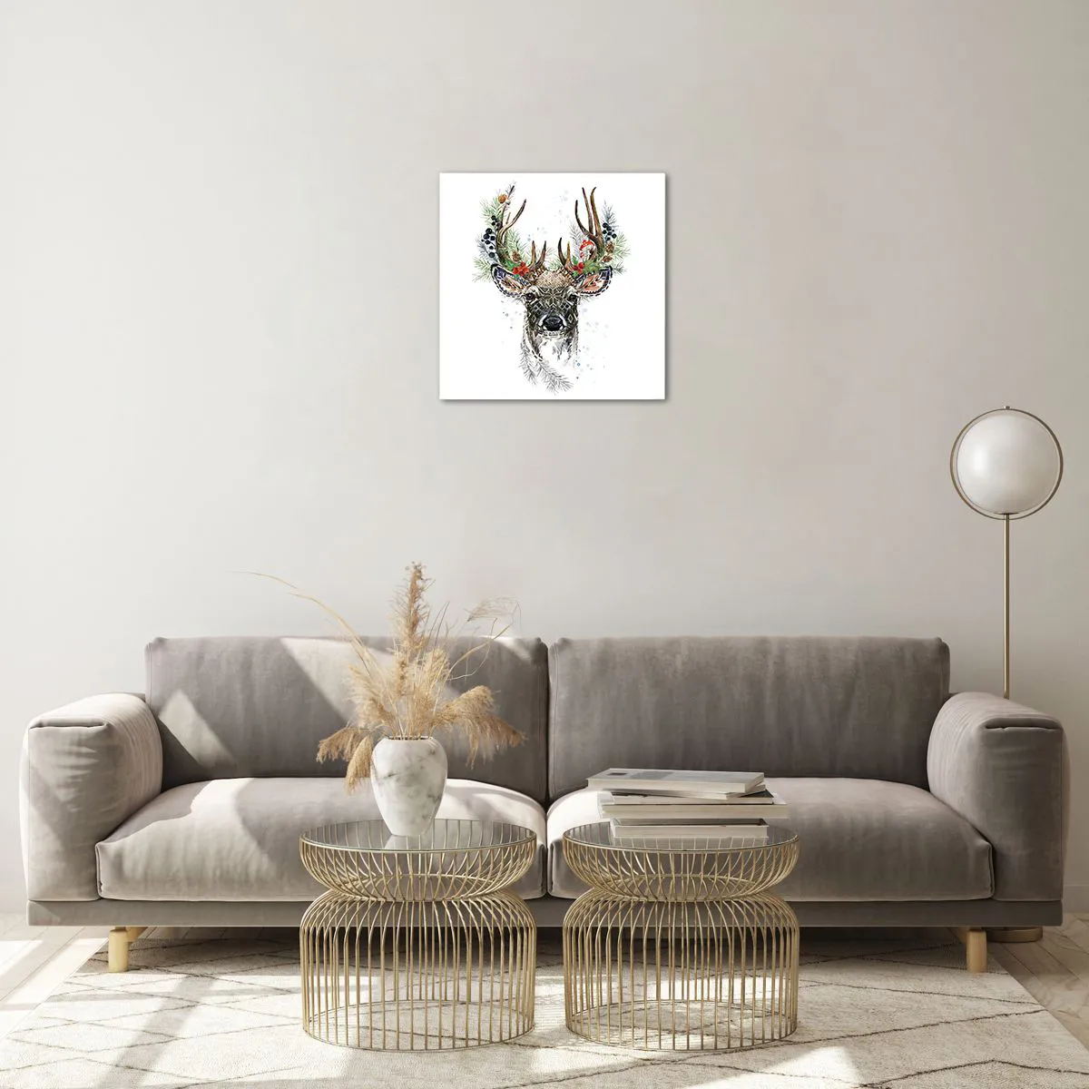 Glastavla - Bild på glas - I högtidskläder - 40x40 cm