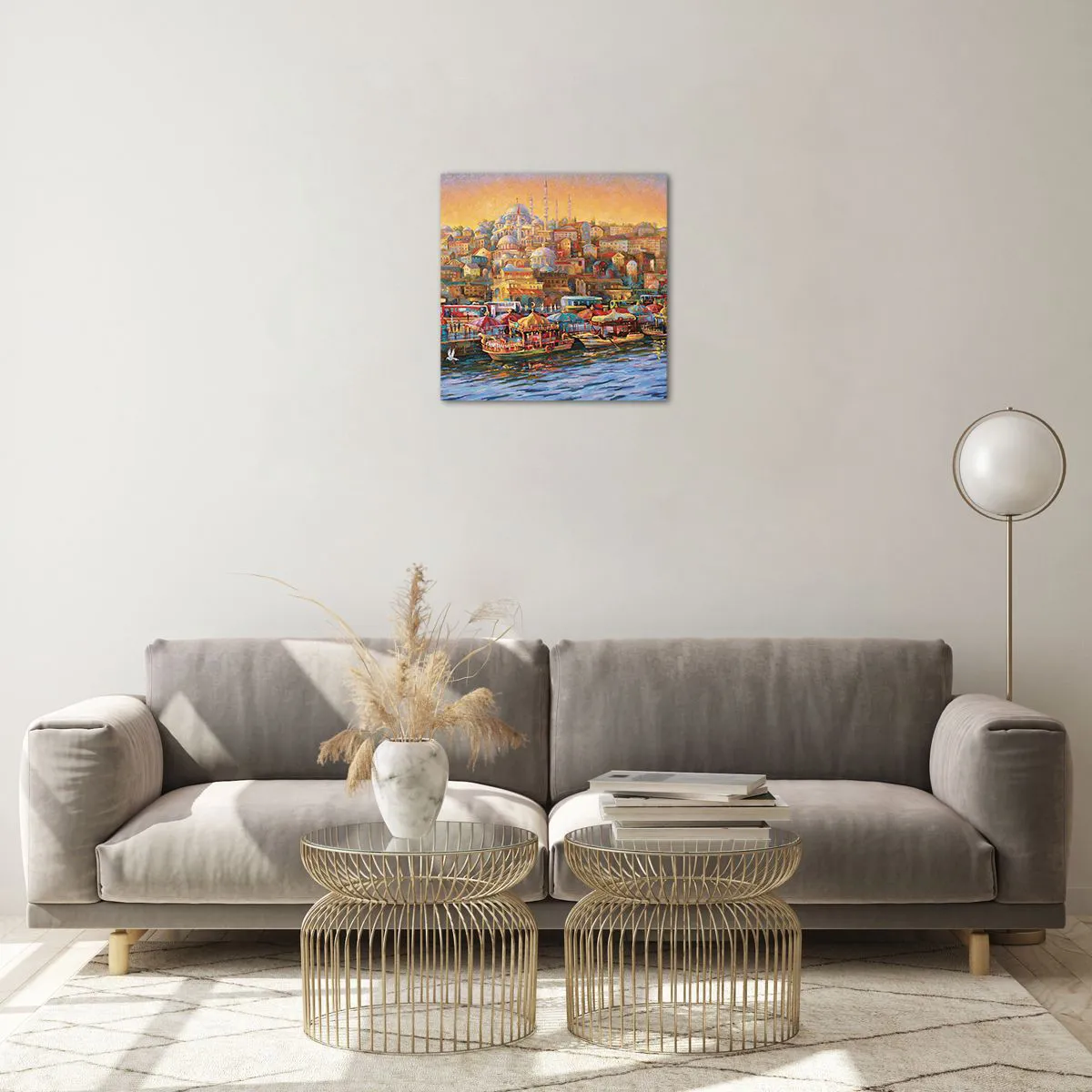 Impression sur verre - Image sur verre - Conte d'Istanbul - 40x40 cm