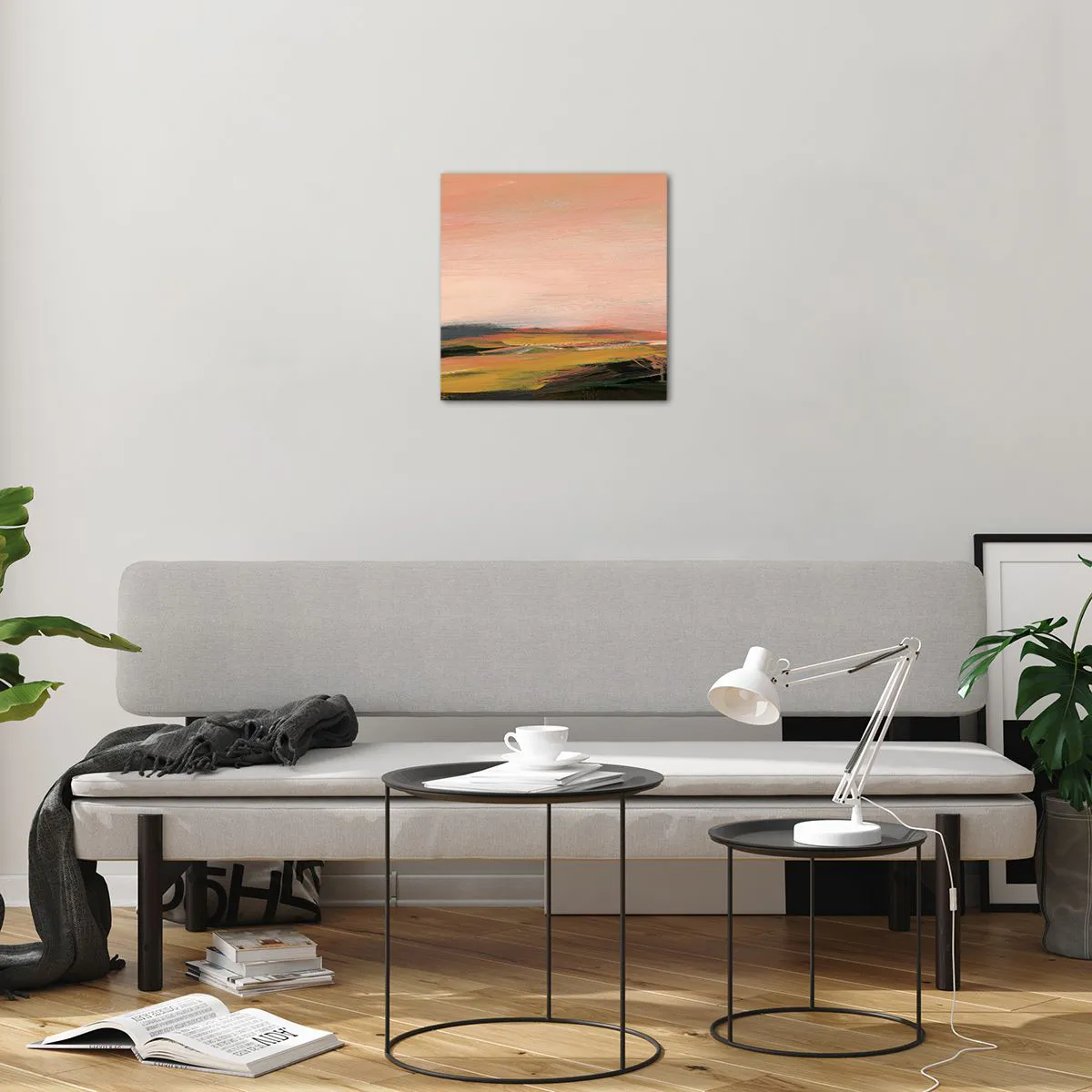 Obraz na skle - V růžových tónech - 40x40 cm