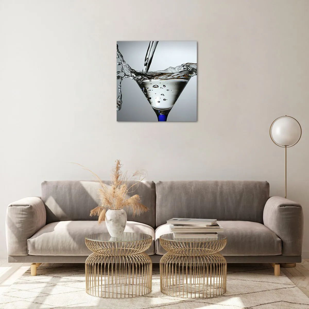 Obraz na szkle - Nad brzegiem pucharu - 50x50 cm