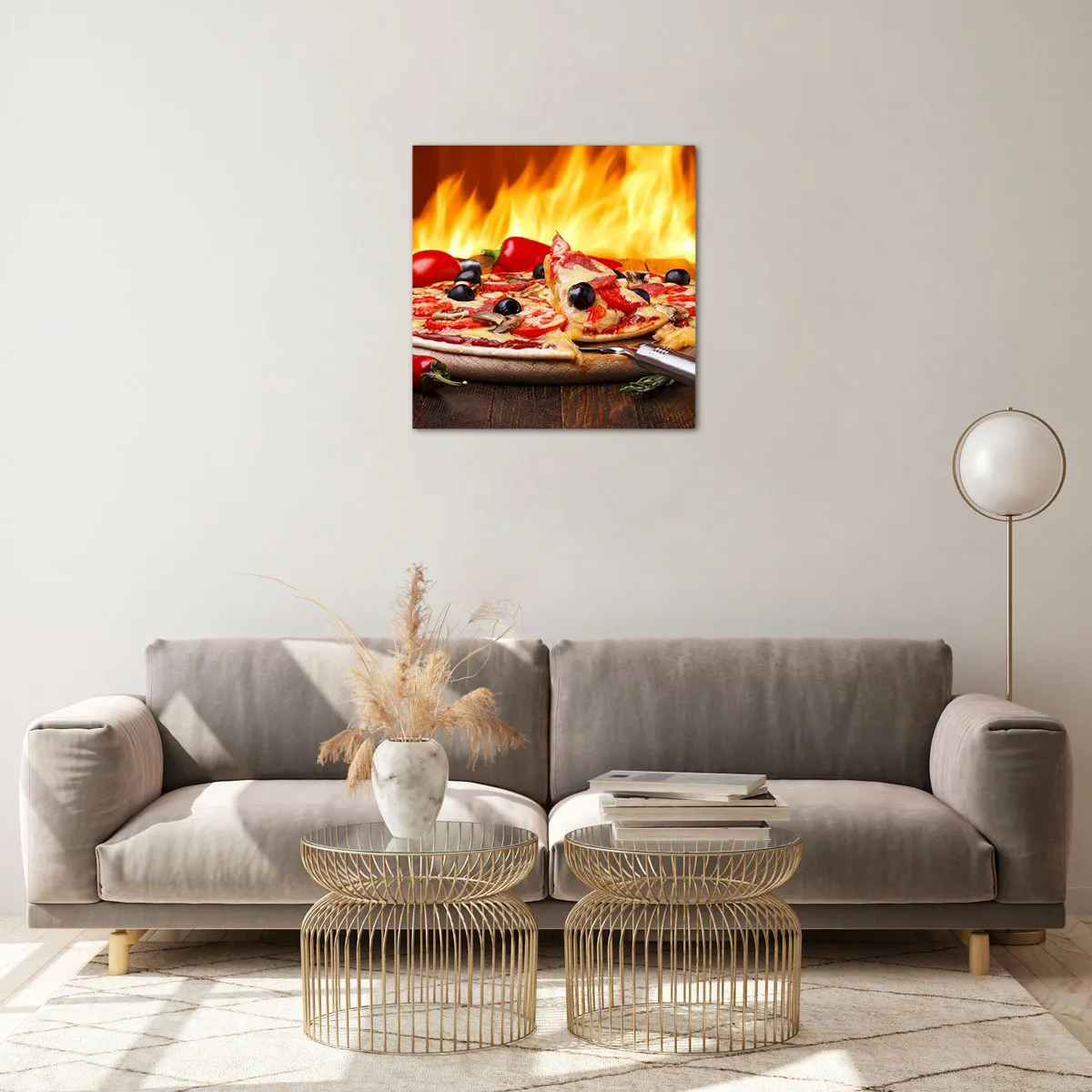 Obraz na skle - From Italy with love - 50x50 cm