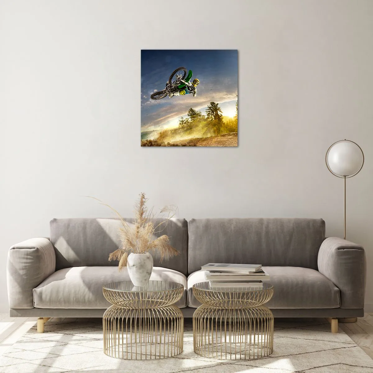 Obraz na szkle - Włącz emocje! - 50x50 cm