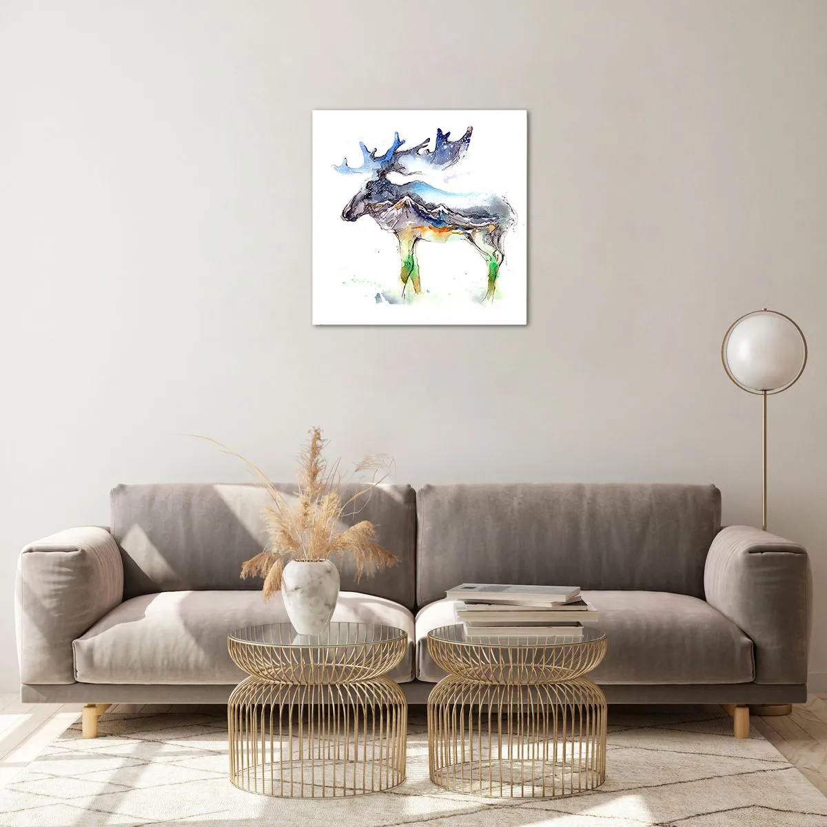 Cuadro sobre vidrio - Impresiones sobre Vidrio - El héroe de un cuento de invierno - 50x50 cm