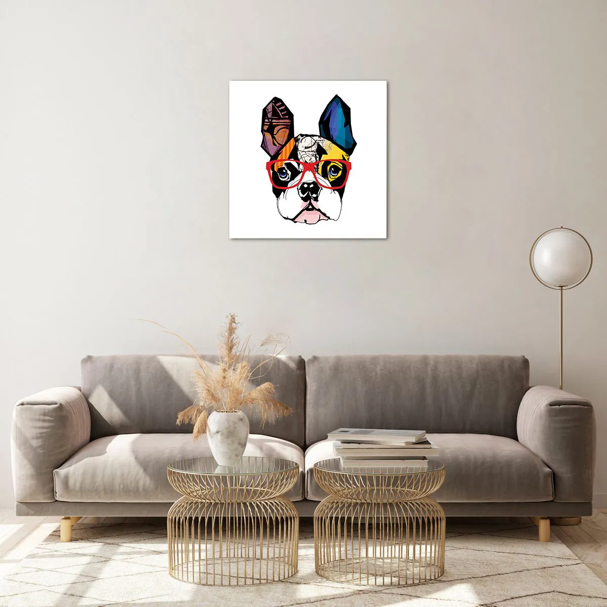 Glasbild - Bild auf glas - Intellektuelle - 50x50 cm