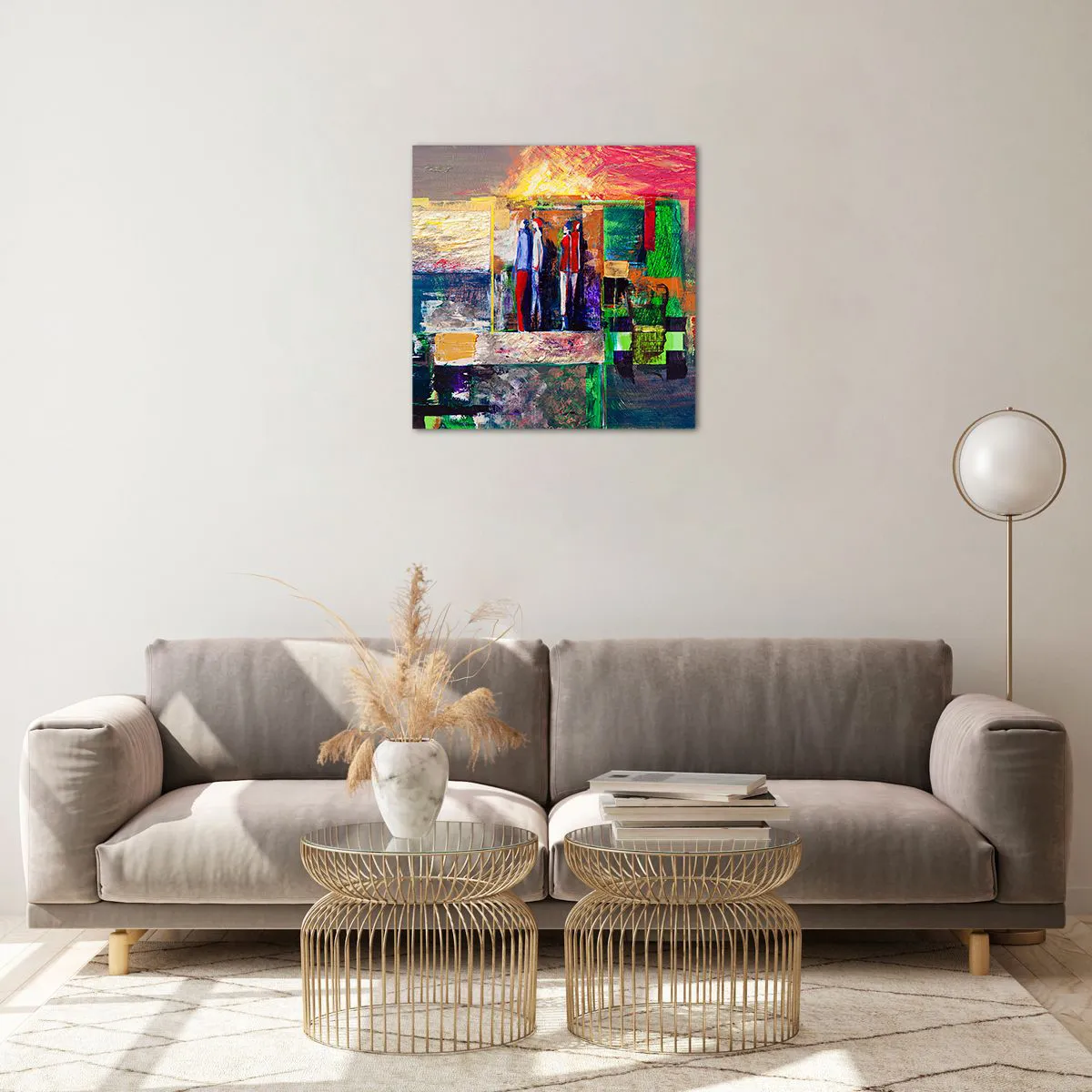 Impression sur verre - Image sur verre - Relations et émotions - 50x50 cm