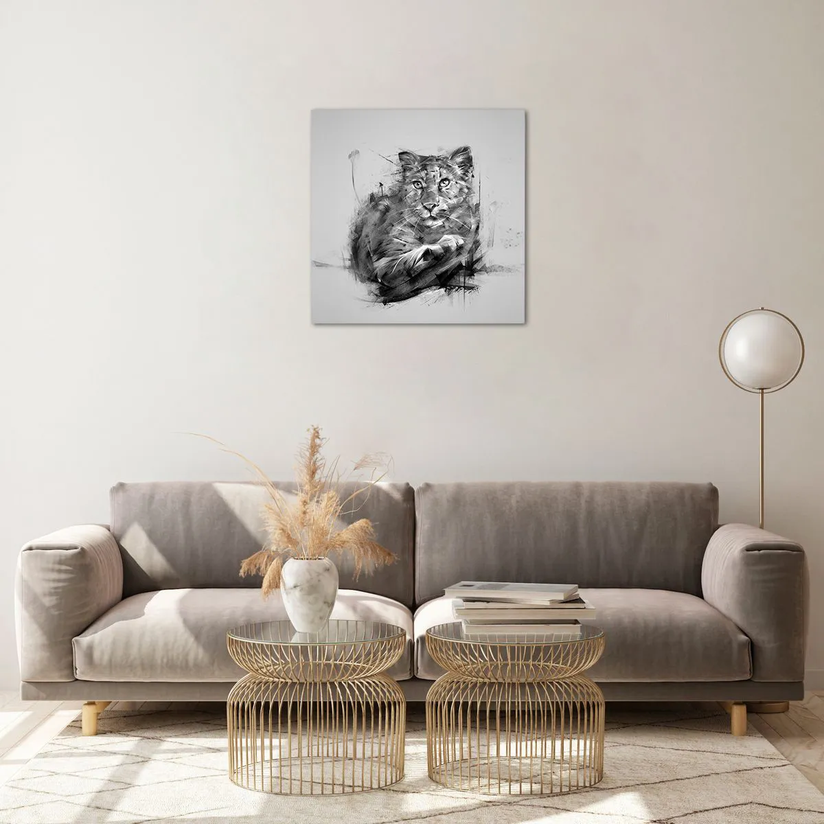 Impression sur verre - Image sur verre - Oui, j'écoute attentivement - 50x50 cm