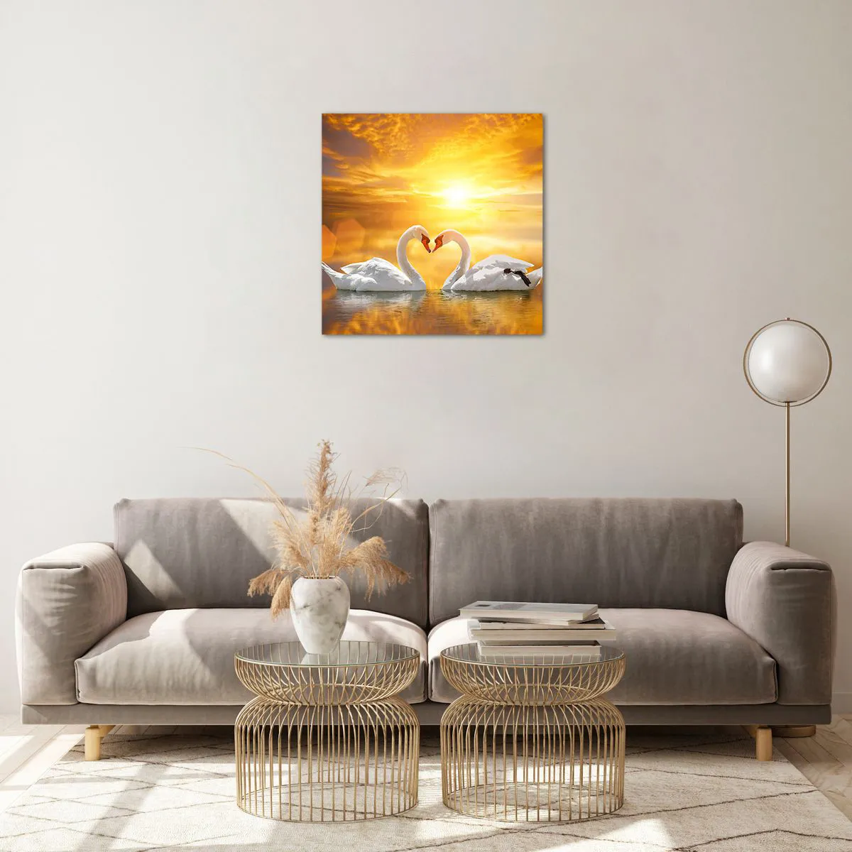 Obraz na szkle - Serce to najpiękniejsze słowo świata… - 50x50 cm