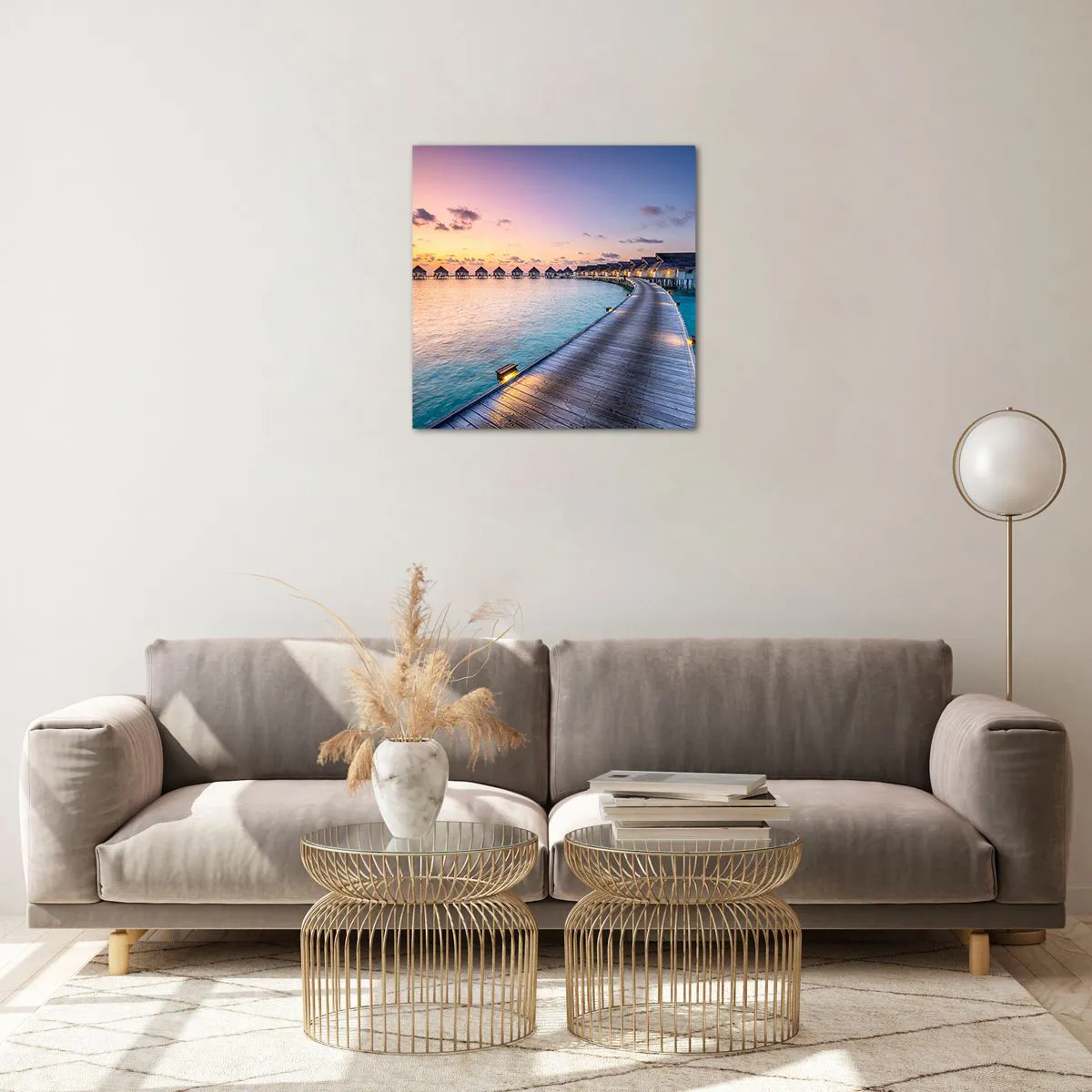 Obraz na szkle - Wakacje - powrót do źródeł - 50x50 cm