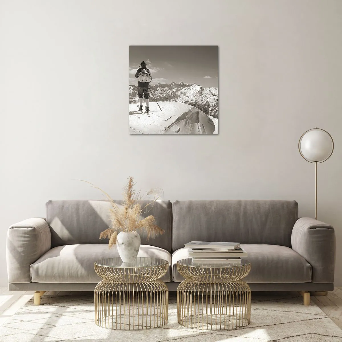 Glass picture - Mountains Are the Same - 50x50 cm