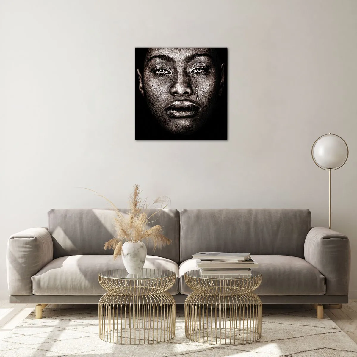 Impression sur verre - Image sur verre - Une larme - 50x50 cm