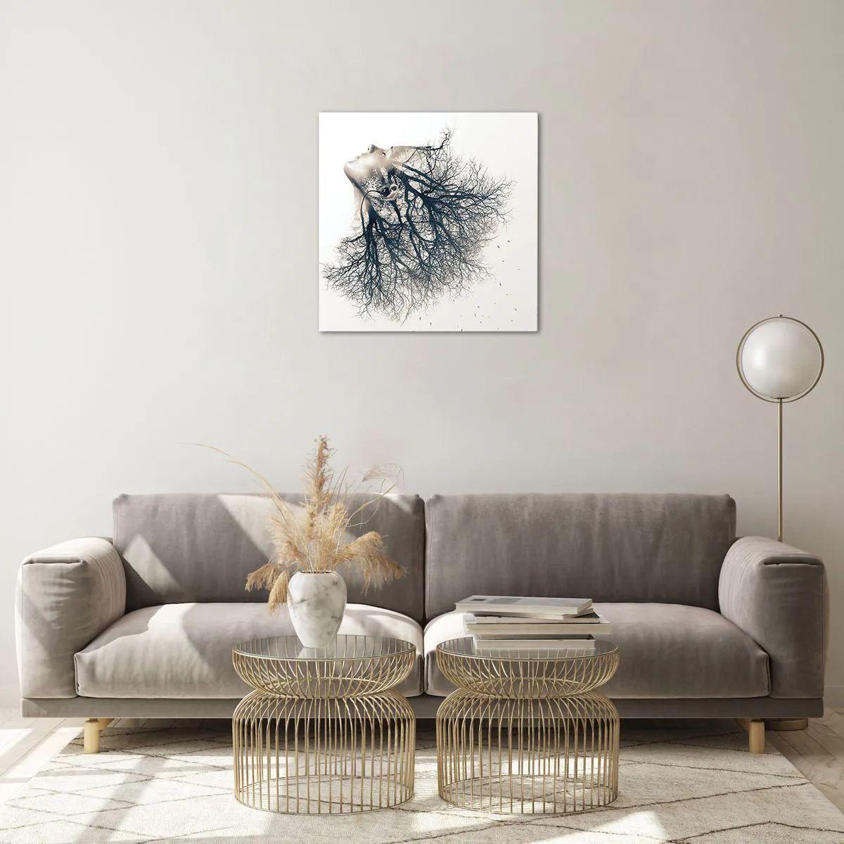 Üveg kép - Hallgatva a fa suttogását - 50x50 cm