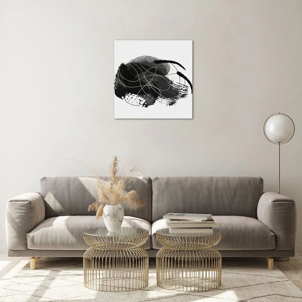 Glass picture - Made from Black - 50x50 cm