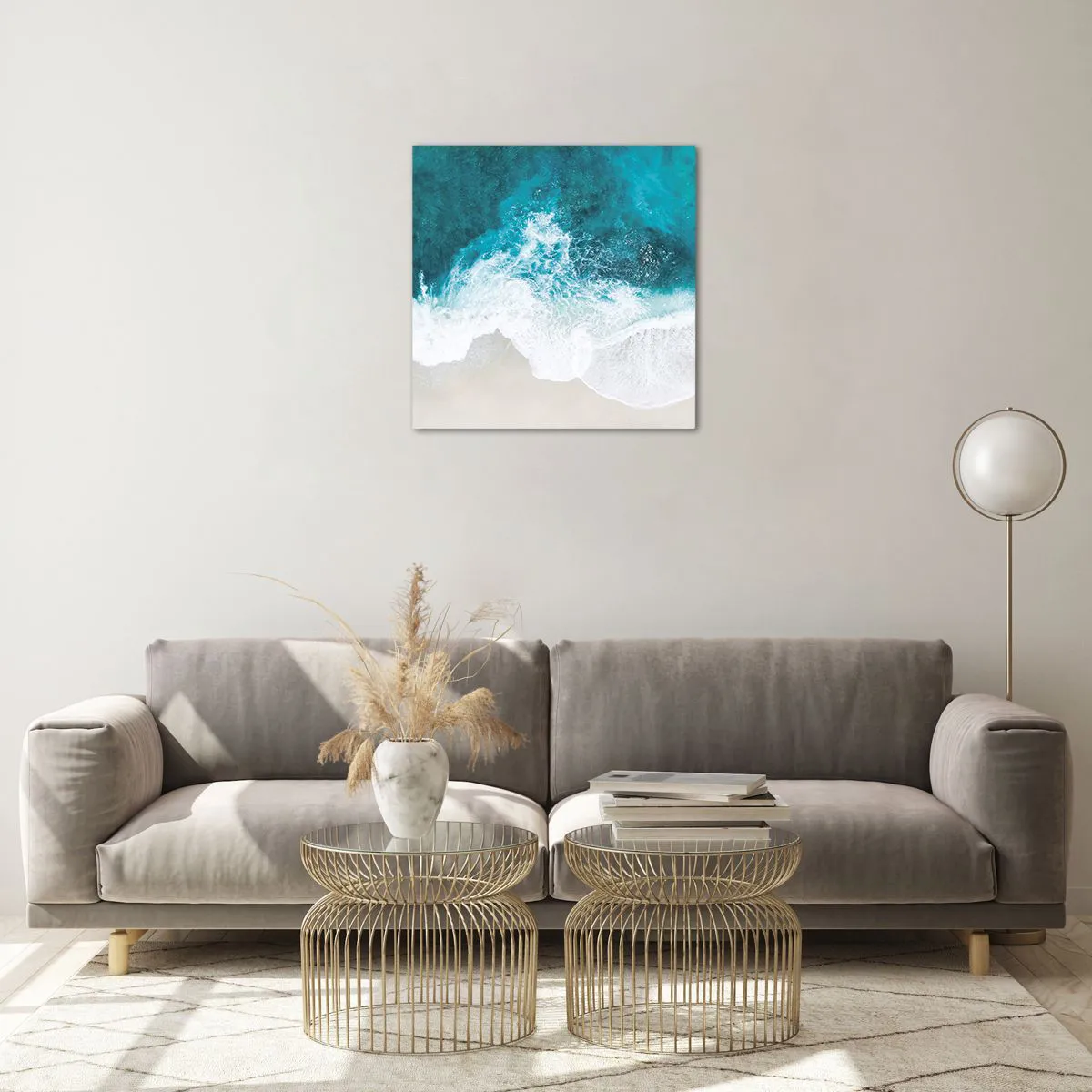 Üveg kép - Természetes simogatás - 50x50 cm