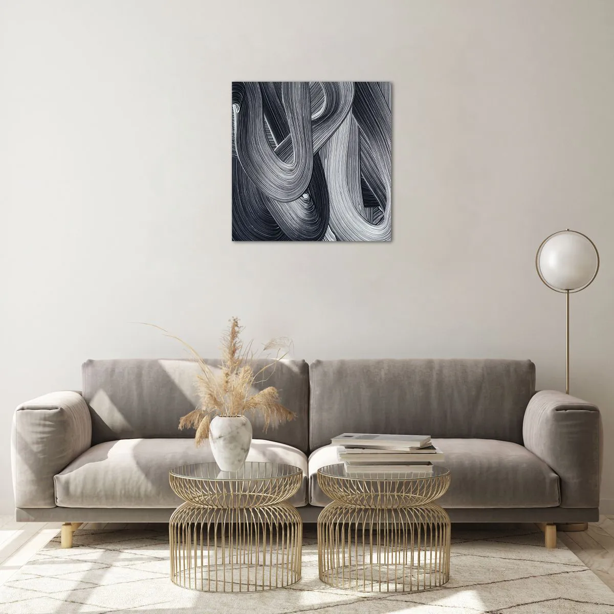 Quadro em vidro - A fluidez da realidade - 50x50 cm