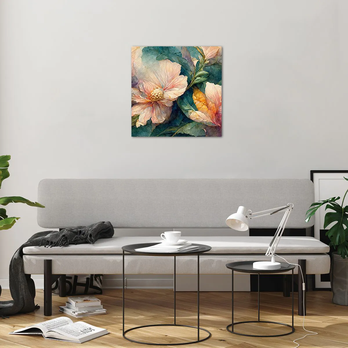 Quadro em vidro - Apenas sutileza - 50x50 cm