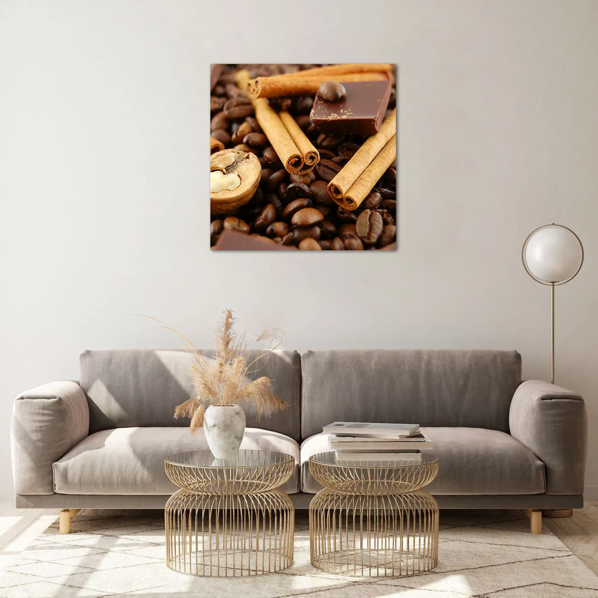 Cuadro sobre vidrio - Impresiones sobre Vidrio - Concierto de aromas - 60x60 cm