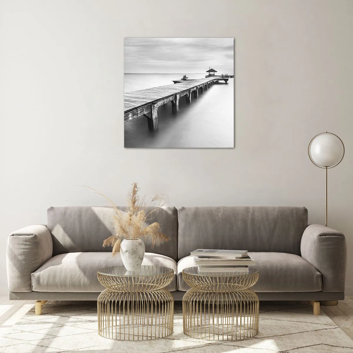 Impression sur verre - Image sur verre - À l'horizon - 60x60 cm