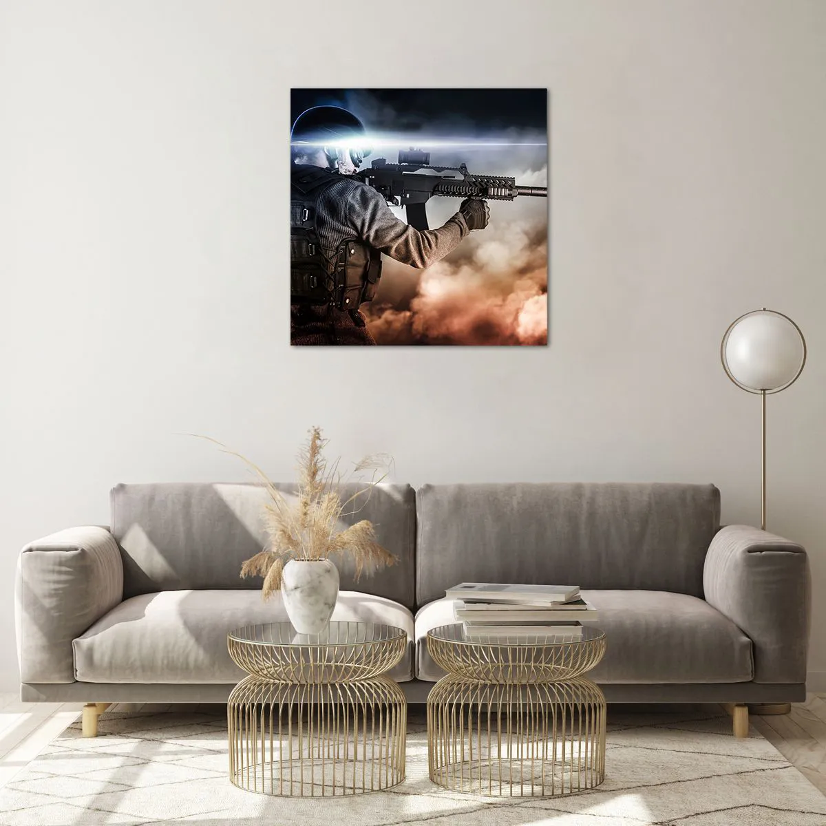 Tablou pe sticlă - Pur și simplu un erou - 60x60 cm